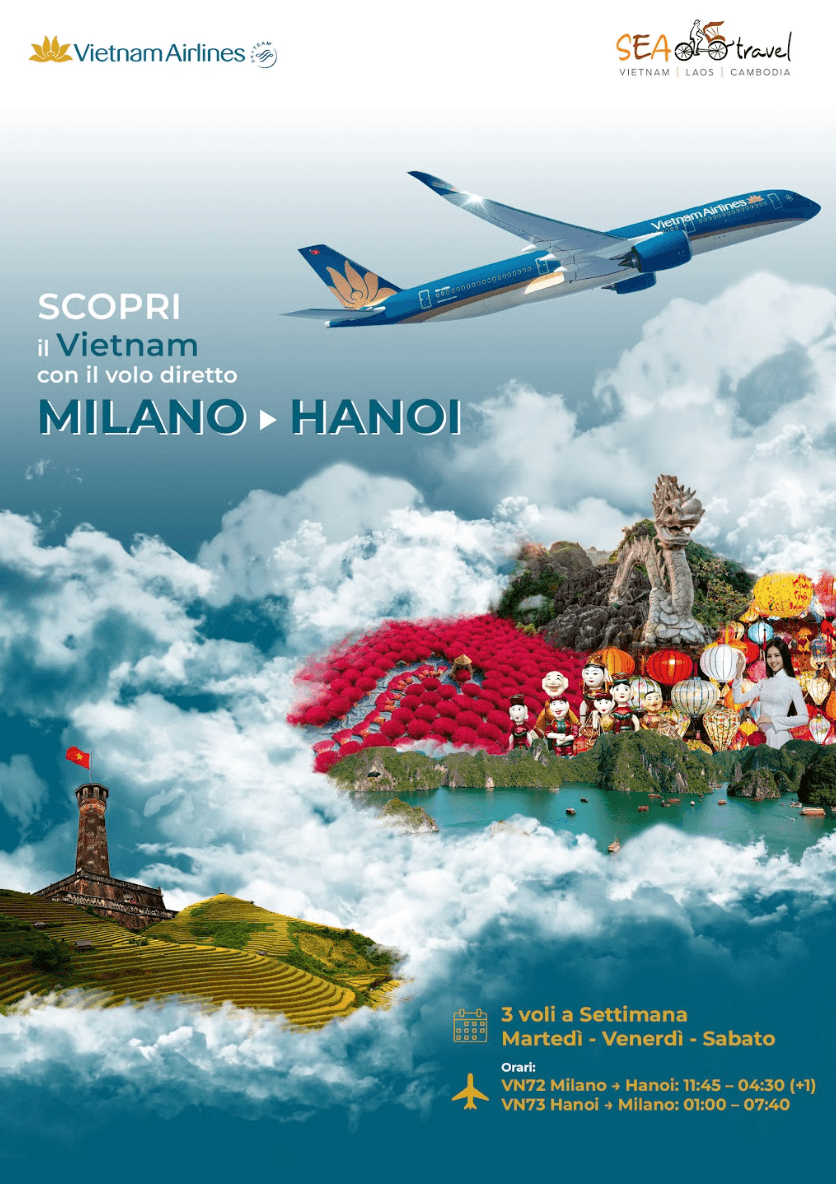SEASIA Travel Vietnam Airlines volo diretto Milano Hanoi
